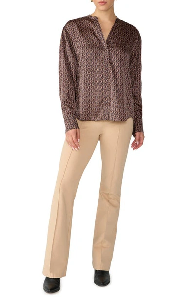 Sanctuary Modern Print Blouse In Mod Link