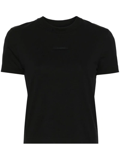 Shop Jacquemus T-shirts And Polos In Black