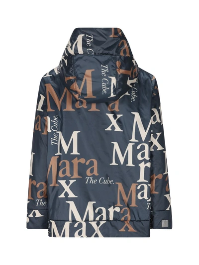 Shop Max Mara The Cube Jackets In Midnightblue