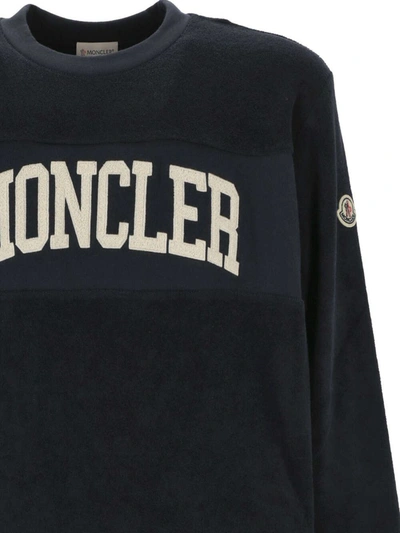 Shop Moncler Sweaters In Blue