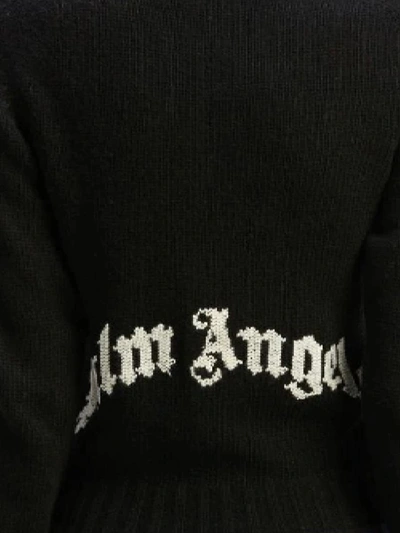 Shop Palm Angels Sweaters In Black Whit