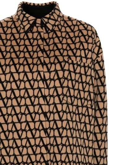 Shop Valentino Pap Shirts In Camel