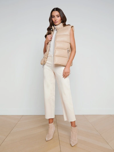 L'agence Tori Puffer Vest In Almond