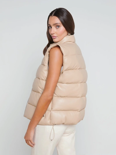 L'agence Tori Puffer Vest In Almond