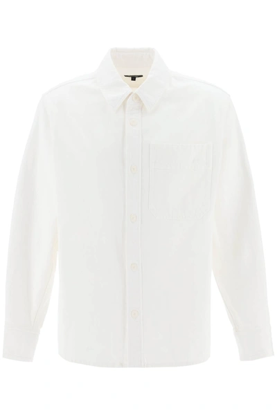 Shop Apc A.p.c. Basile Brodée Overshirt Men In White
