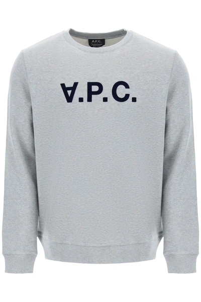 Shop A.p.c. Flock V.p.c. Logo Sweatshirt Men In Multicolor