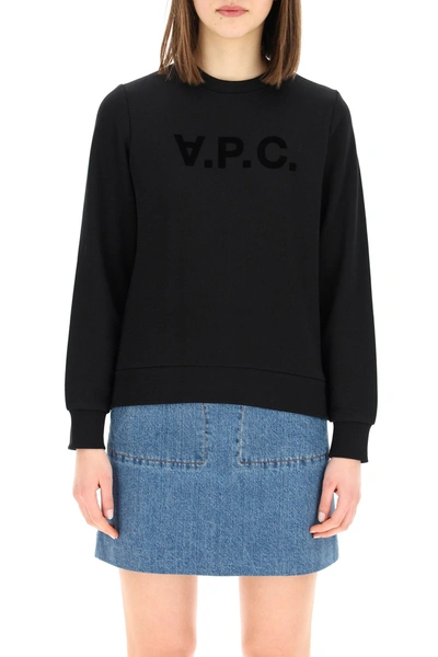 Shop Apc A.p.c. Sweatshirt Logo Women In Black