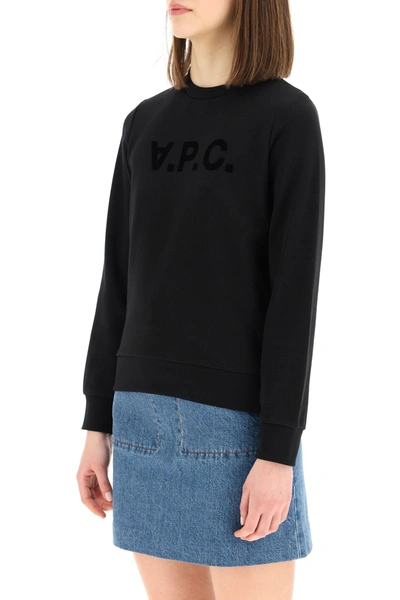 Shop Apc A.p.c. Sweatshirt Logo Women In Black