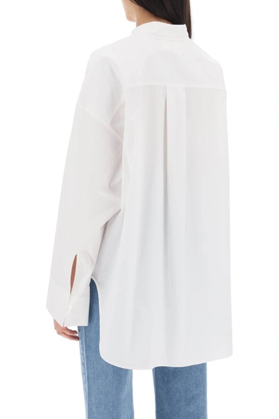 Shop By Malene Birger Derris Flared Skirt In Organic Poplin Women In White