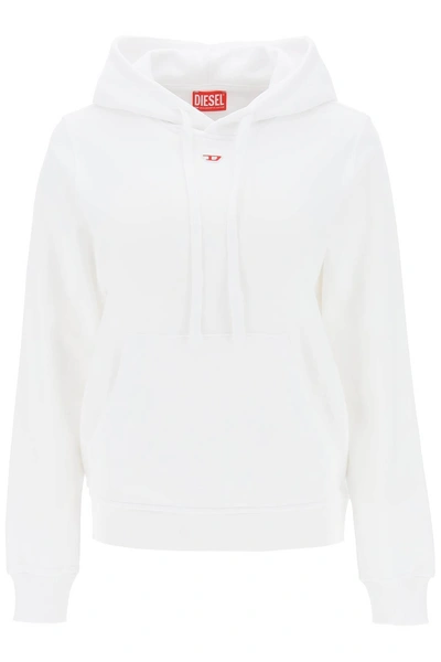 Shop Diesel 'ginn' Hoodie Women In White