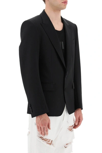Shop Dolce & Gabbana Single-breasted Tuxedo Jacket Men In Black