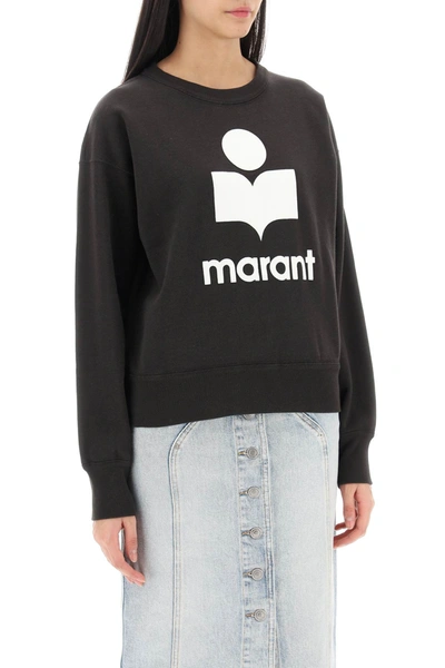 Shop Isabel Marant Étoile Isabel Marant Etoile Mobyli Sweatshirt With Flocked Logo Women In Black