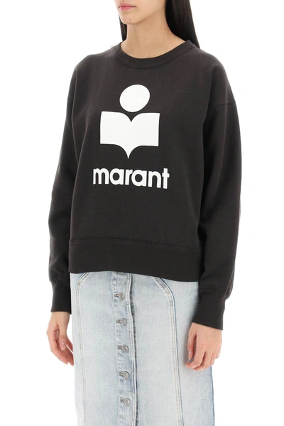 Shop Isabel Marant Étoile Isabel Marant Etoile Mobyli Sweatshirt With Flocked Logo Women In Black