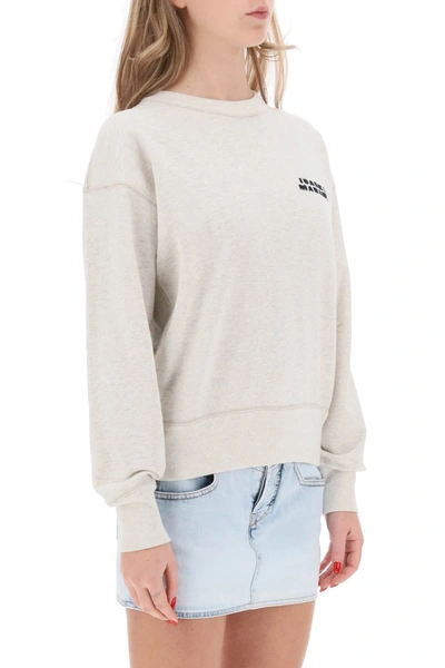 Shop Isabel Marant Shad Sweatshirt With Logo Embroidery Women In Multicolor