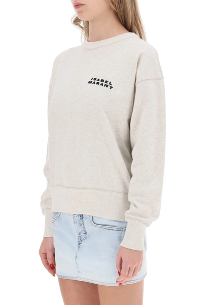 Shop Isabel Marant Shad Sweatshirt With Logo Embroidery Women In Multicolor
