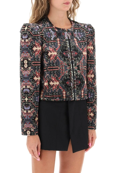 Shop Isabel Marant Valian Cropped Jacket Women In Multicolor