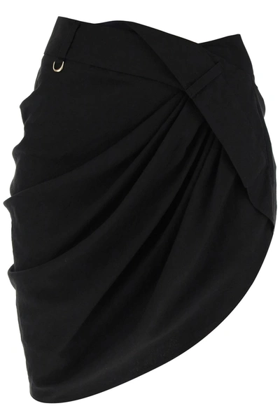 Shop Jacquemus 'la Mini Jupe Saudade' Mini Skirt Women In Black