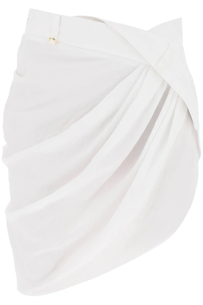 Shop Jacquemus 'la Mini Jupe Saudade' Mini Skirt Women In White