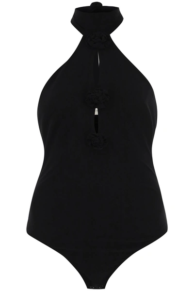 Shop Magda Butrym Grecian Halterneck Bodysuit Women In Black