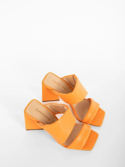 Shop Carrano Sandals In Yellow & Orange