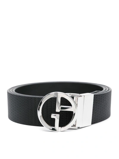 Shop Giorgio Armani Belt In Black