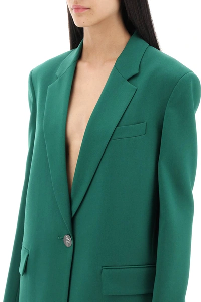 Shop Attico The  Stretch Wool Bianca Blazer Women In Green