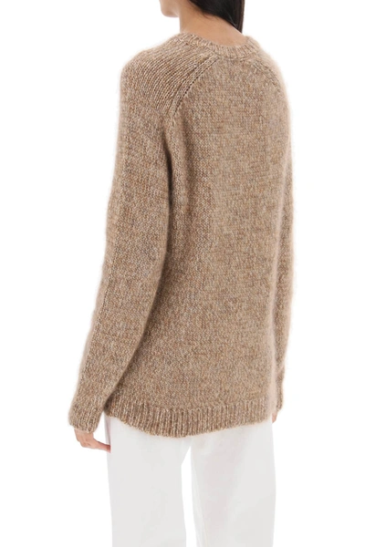 Shop Totême Toteme Melange-effect Sweater Women In Cream
