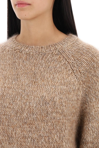 Shop Totême Toteme Melange-effect Sweater Women In Cream
