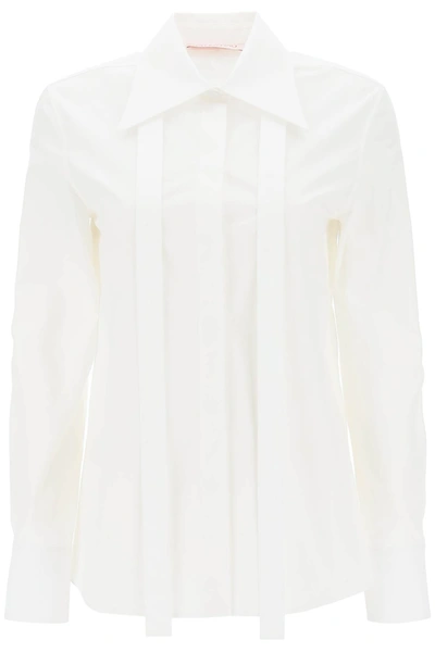 Shop Valentino Garavani Cotton Poplin Shirt Women In White