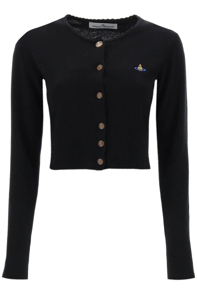 Shop Vivienne Westwood Bea Cropped Cardigan Women In Black