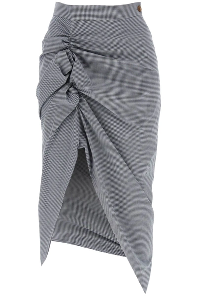 Shop Vivienne Westwood Panther Midi Skirt Women In Gray