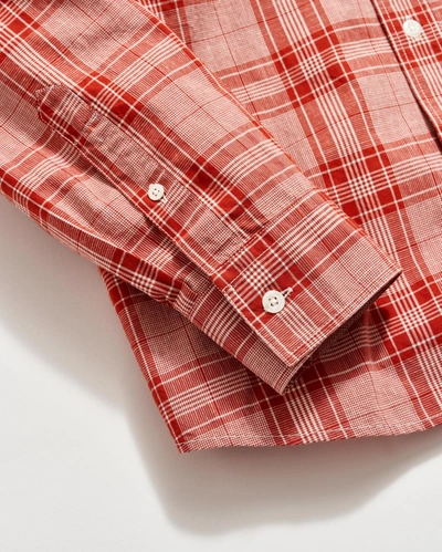 Shop Billy Reid Box Plaid Tuscumbia Shirt Button Down In Toolbox Red