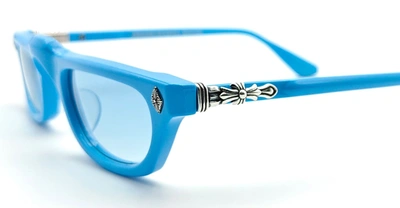 Shop Chrome Hearts Sunglasses In Blue