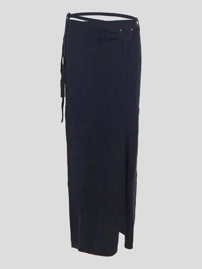 Shop Erika Cavallini Null Midi Skirt In Black