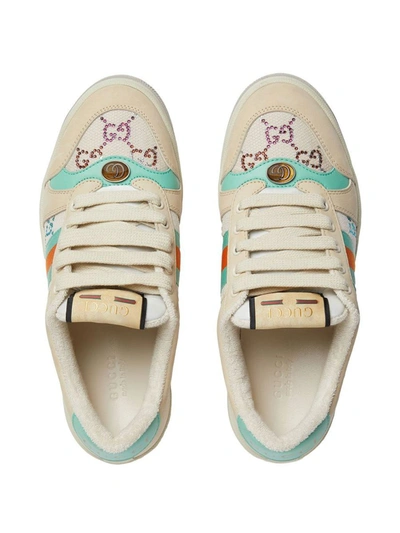 Shop Gucci Screener Sneakers In Powder