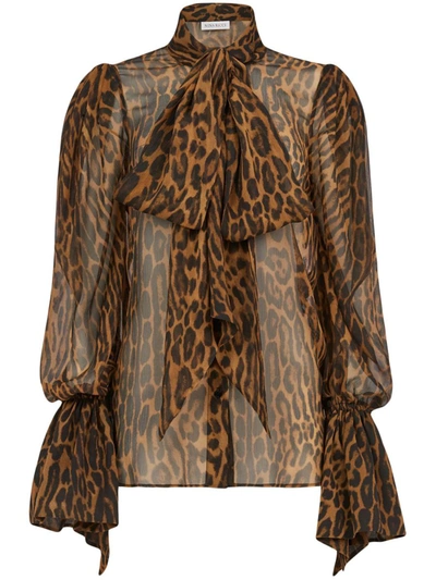 Shop Nina Ricci Top In I Leopard