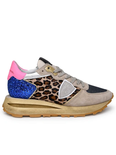 Shop Philippe Model Tropez 2.1 Sneakers In Multicolor Technical Fabric Blend