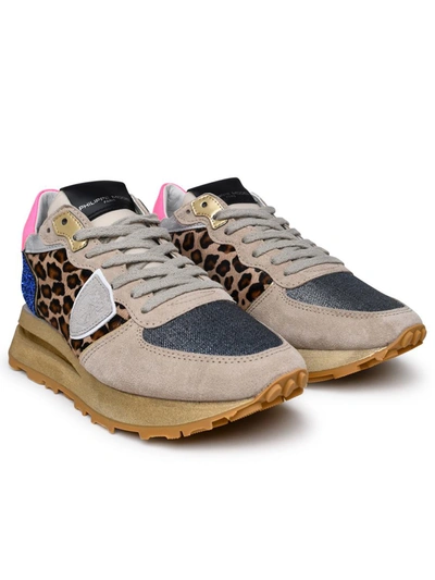 Shop Philippe Model Tropez 2.1 Sneakers In Multicolor Technical Fabric Blend