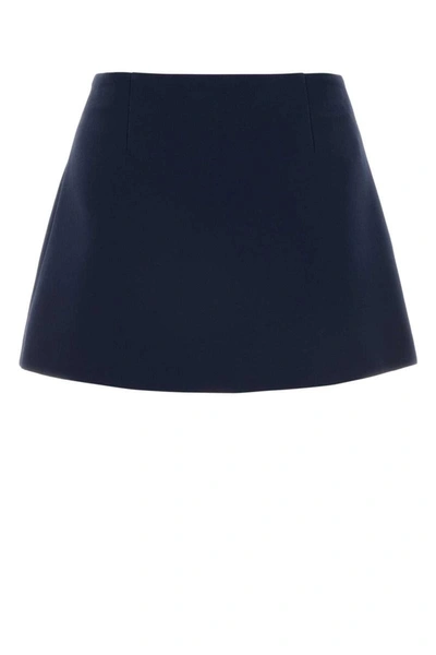 Shop Prada Skirts In Blue