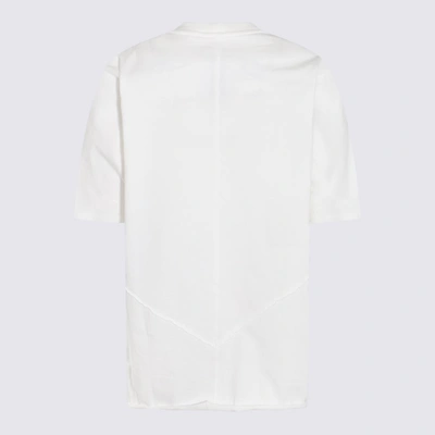 Shop Rick Owens Drkshdw White Cotton T-shirt In Milk