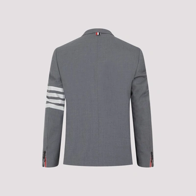 Shop Thom Browne Fit 1 Wool Blazer Jacket In Grey
