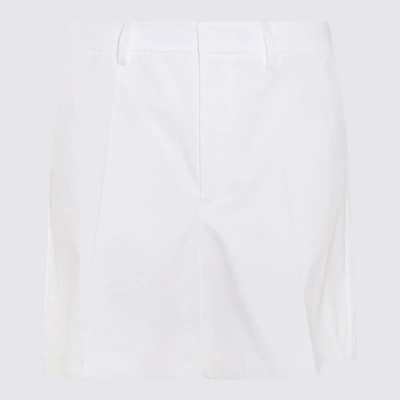 Shop Valentino White Wool Bermuda Shorts