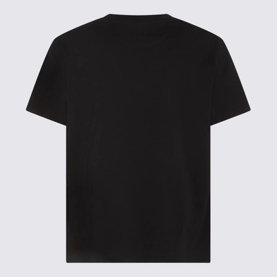 Shop Valentino Black Multicolour Cotton T-shirt