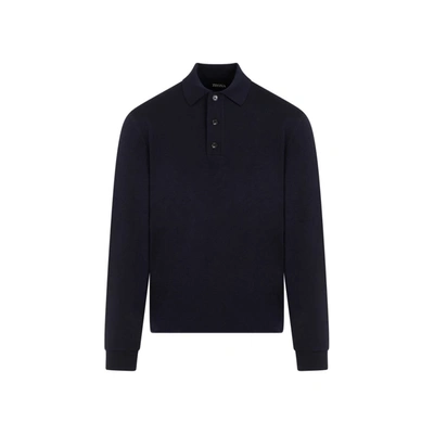 Shop Off-white Zegna  High Performance Polo In Blue