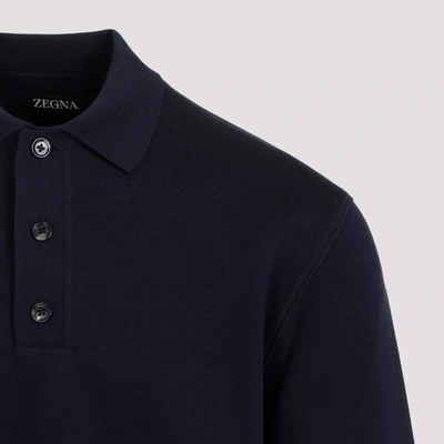 Shop Off-white Zegna  High Performance Polo In Blue