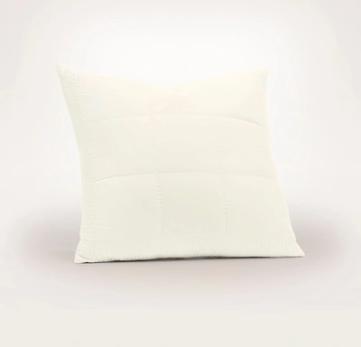 Boll & Branch Organic Signature Handstitched Quilted Sham In Cream