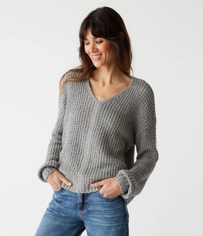 Shop Michael Stars Kelsie Pullover Sweater In Heather Grey