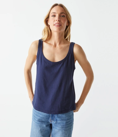 Shop Michael Stars Olympia Scoop Neck Tank In Nocturnal
