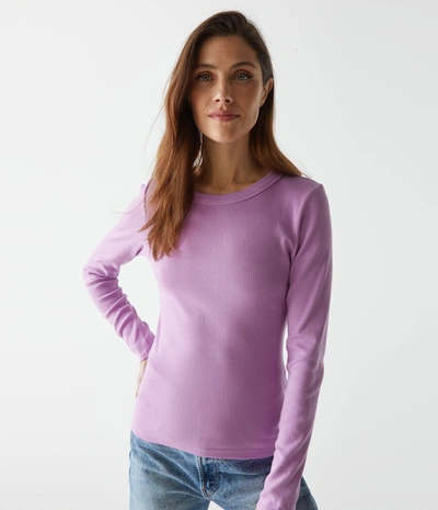 Michael Stars Zola Ribbed Tee In Smoothie