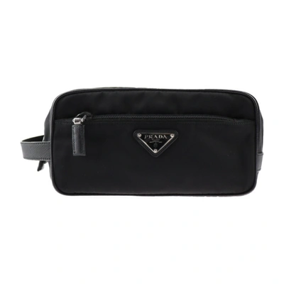 Shop Prada Synthetic Shoulder Bag () In Black